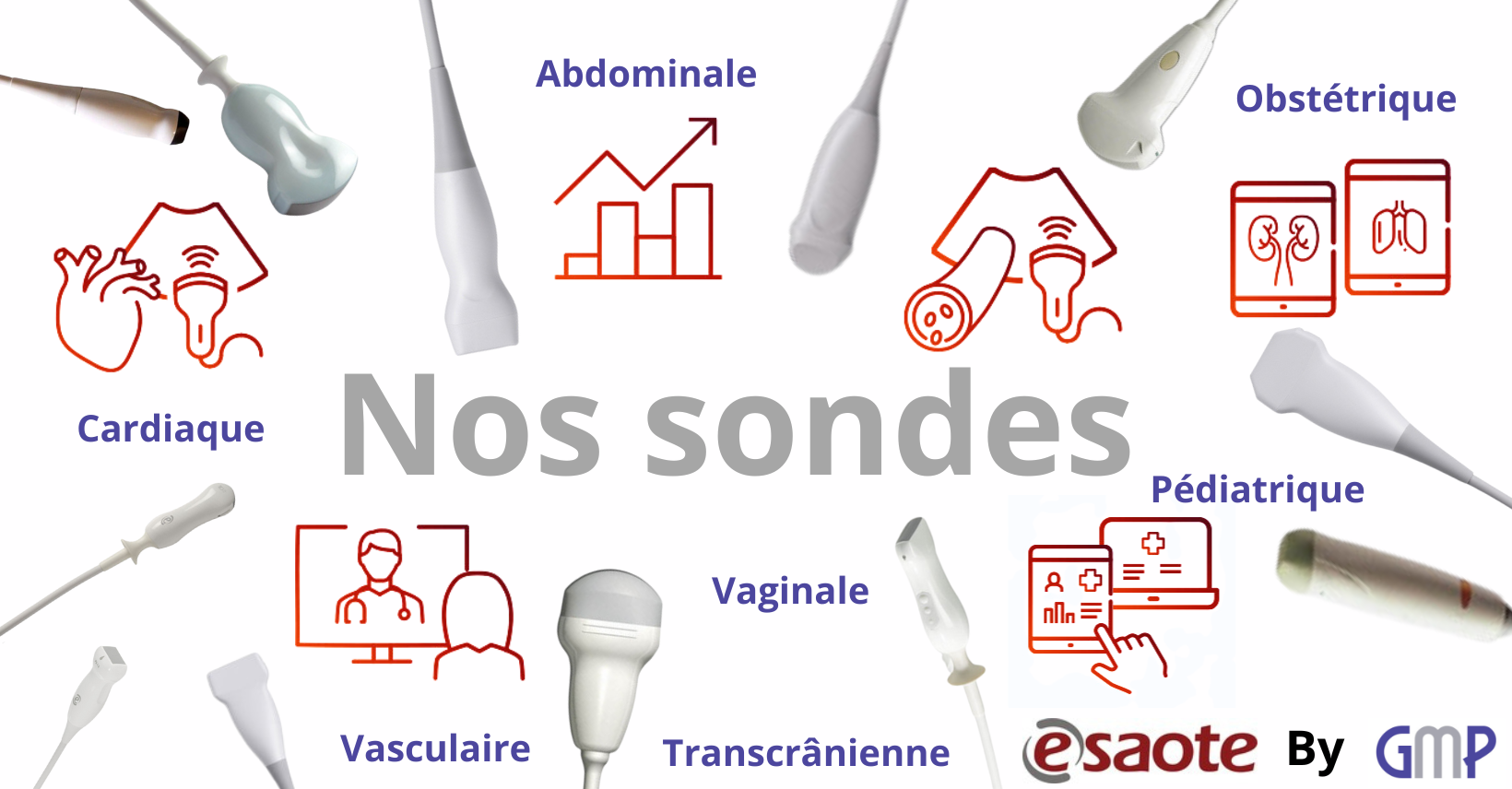 GMP offre des sondes dédiées à de différentes spécialités afin de répondre à tout besoin clinique !